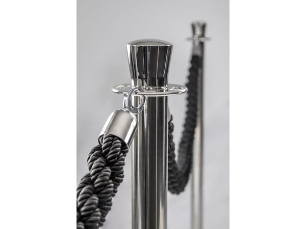 Securit® Classic Chrome afspærringsstolpe rustfrit stål