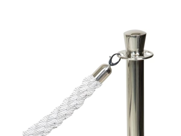 Securit® Classic Chrome reb hvid med kliklås stål