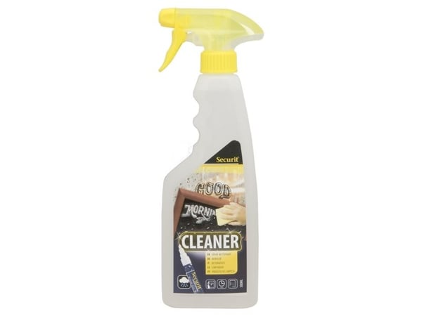 Securit® rengjøringsspray 500 ml for vanntette kritttusjer - rengjøring av tavler