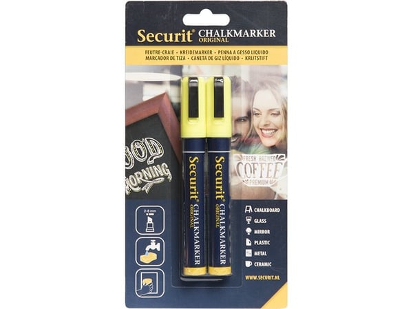 Securit BL-SMA510-YE, Keltainen, Bullet, 2 kpl