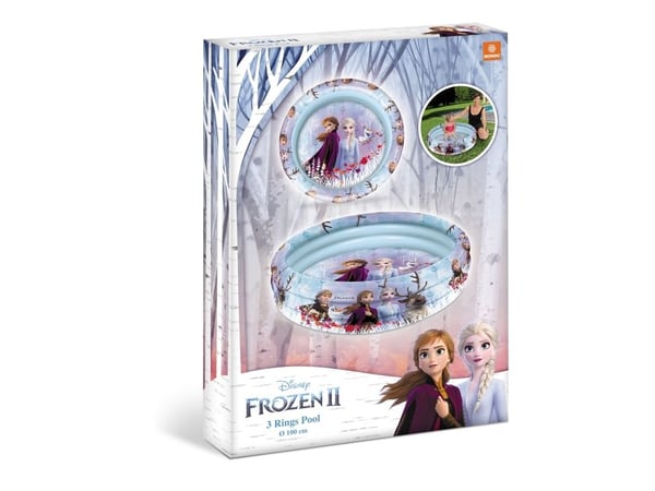 MONDO 16527, Oppblåsbart basseng, Rund, Frozen 2, Flerfarget