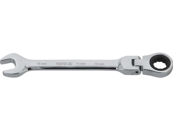 Yato kombinasjonsnøkkel med skralle og 15 mm ledd (YT-1681)