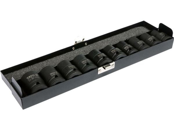 YATO IMPACT SOCKETS 1/2" SETT 10 stk 10-22mm 1025