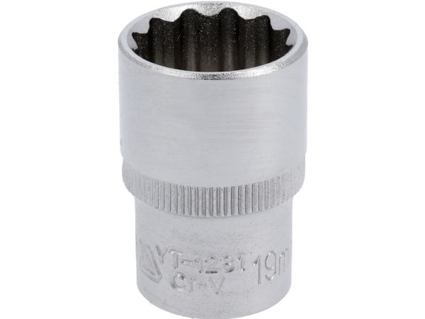 YATO sokkel 12K 1/2" kort 19 mm