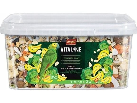 Vitapol Vitaline täysrehu amatsonille ja muille keskikokoisille ja suurille papukaijoille, sangollinen 1,9 kg