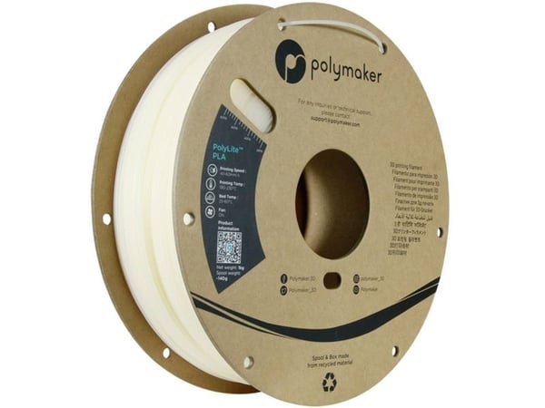 Polymaker PA02072 UV-fargeskiftende filament PLA-plast Farveskift 1,75 mm 1000 g Natur-Orange-UV PolyLite™ 1 stk