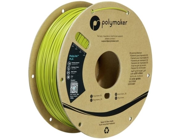 Polymaker PA02058 3D-utskriftsmaterial polyactic acid (PLA) grønn/oliven 1 kg (PA02058)