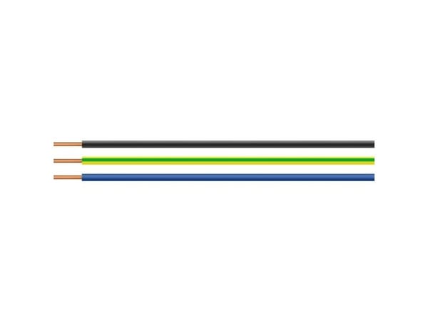 Hel kabel 29852-100 Enledare H07V-U 1 G 2,50 mm² Gröngul 100 m