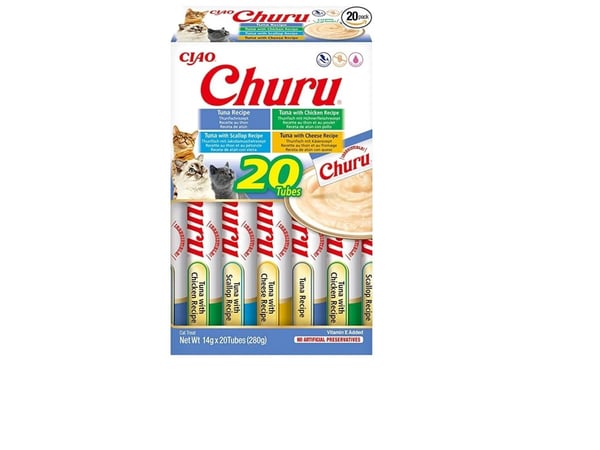 INABA Churu Variety box Tuna - Kattegodbidder - 20 x 14g