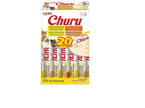 INABA Churu Variety box Chicken and beef - Kattegodbidder - 20 x 14g