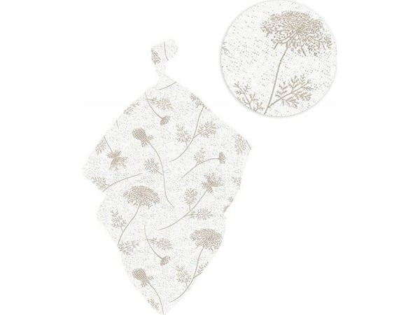 Texpol 90473-BAMBUS-LIN JACQUARD-BLIE 120X120 CM VILLDILL