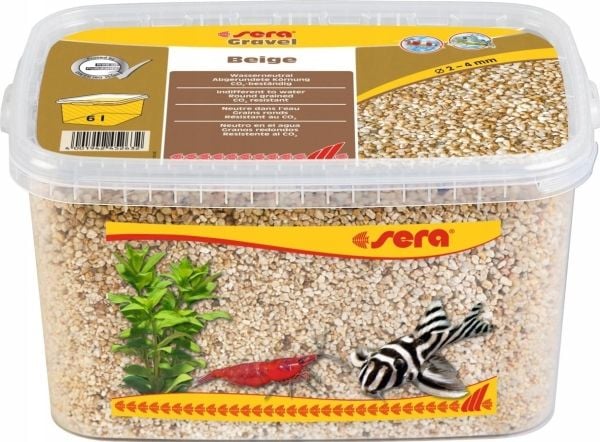 Sera strålekrøller til akvarium Zwir beige Ø 2–4 mm 6 l beige