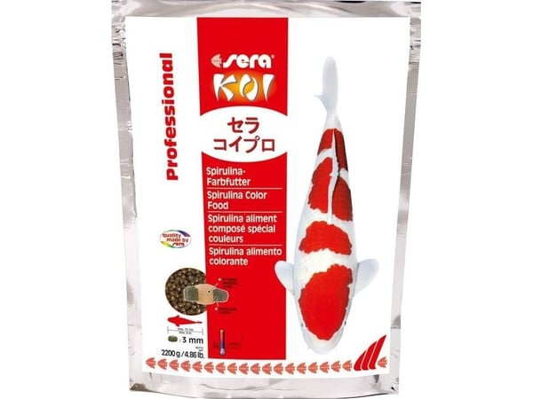 Sera Koi Professional Spirulina Color Food 2.200 g, profesjonelt fôr