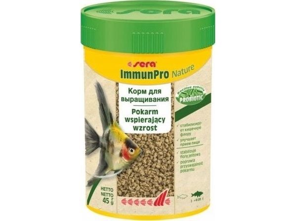 Sera ImmunPro Nature 100 ml - vapaasti elävä ruoka yli 4 cm:n kaloille
