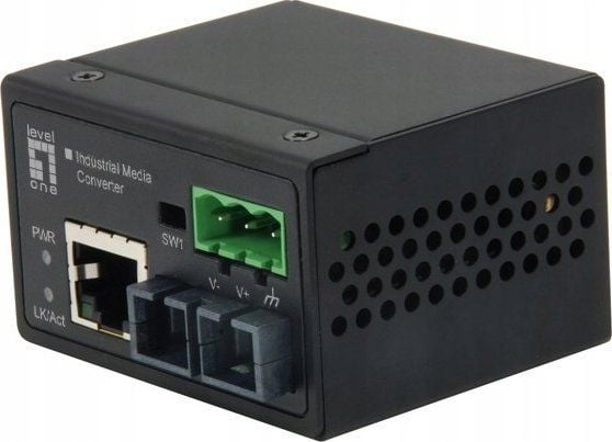 LevelOne IEC-4301 - Medieomvandlare - 100Mb LAN - 10Base-T, 100Base-FX, 100Base-TX - RJ-45 / SC enkelläge - upp till 30 km
