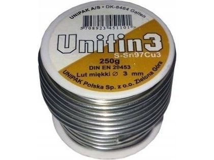 Unipak mjuk lödtenn LUT MIEKKI 3.0 250 g - 4414280