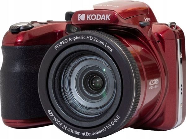 Kodak Astro Zoom AZ425 rød - superzoom kamerasensor størrelse 1/2,3" 20,68 megapiksler Full HD optisk zoom 42x vekt (kun kropp) 444 g brennvidde 4,...