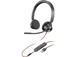 Poly Blackwire 3320 - 3300 Series - hodesett - on-ear - kablet - USB-C