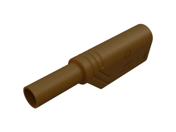 SKS Hirschmann LAS S S G Turvaliitin Liitin, suora Nastan halkaisija: 4 mm Ruskea 1 kpl