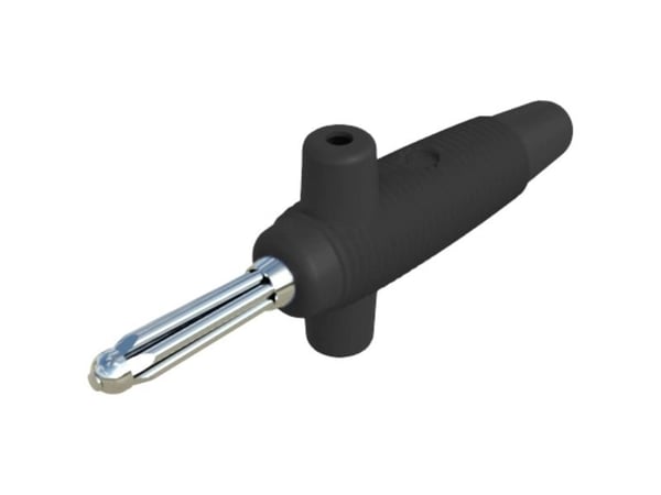 SKS Hirschmann Buela 300 K Banaanipistoke, suora Nastan halkaisija: 4 mm Musta 1 kpl