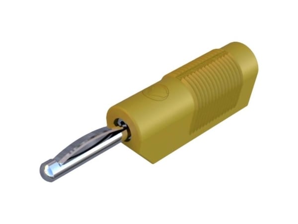 SKS Hirschmann VSB 20 Banana plug Connector, rak Stiftdiameter: 4 mm Gul 1 st