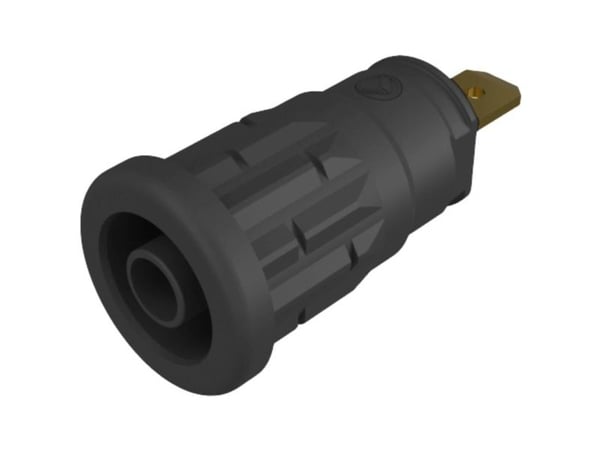 Hirschmann 972361100, musta, kulta, 5 mO, 1000 V, 24 A, CE
