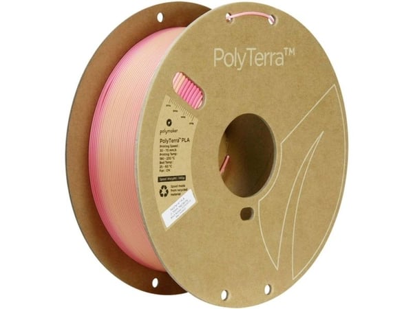 Polymaker PA04035 Gradient Filament PLA med lavere plastinnhold, matt, flerfarget 1,75 mm 1000 g Spring PolyTerra™ (1 stk)