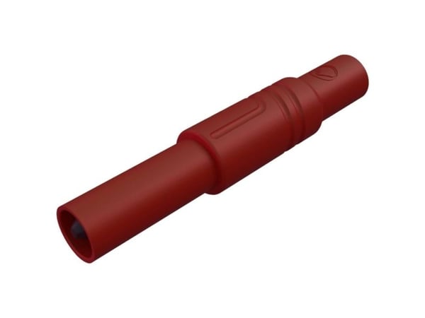 Hirschmann Test & Measurement LAS S G Sikkerhedslamelstik Stik, lige Stift-diameter: 4 mm Rød 1 stk