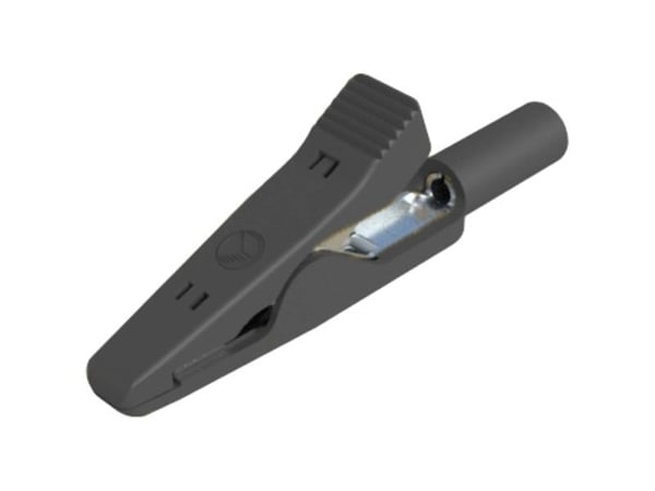 SKS Hirschmann MA 1 S Crocodile clip Connector 2 mm CAT I Black