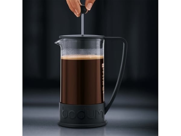 BODUM Brazil - Fransk press - Storlek 11.3 x 7.9 cm - Höjd 16 cm - 0.35 L - svart