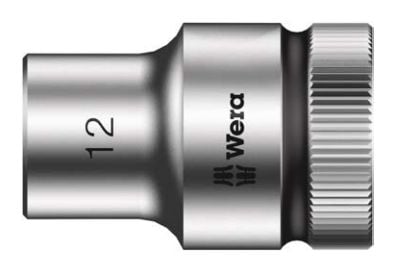 Wera 05003603001, Uttag, 1/4", Metrisk, 1 huvuden, 12 mm, Kromvanadinstål