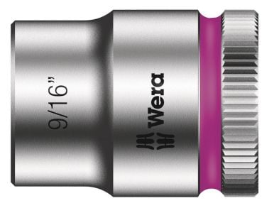 Wera 05003575001, Stikkontakt, 3/8", Imperisk, 1 hoder, 9/16", Kromvanadiumstål