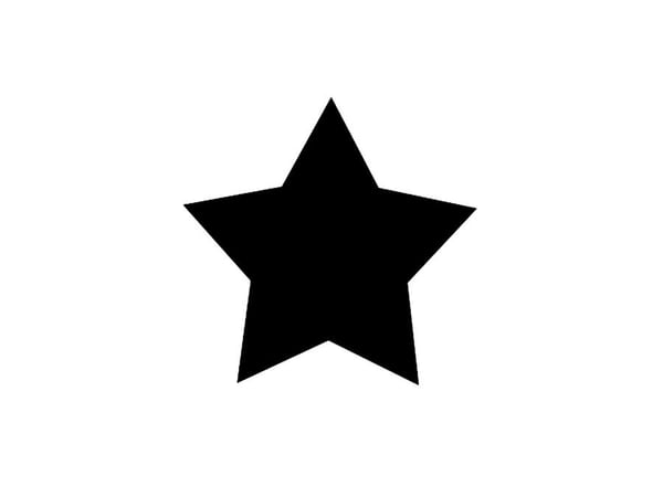Securit FB-STARS, 300 x 500 mm, Melamine, Harpiks, Velcro mappe, Svart