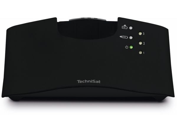 TechniSat StereoMan ISI 3 - Hodetelefoner med mikrofon - hakestropp - 2,4 GHz - trådløs - svart