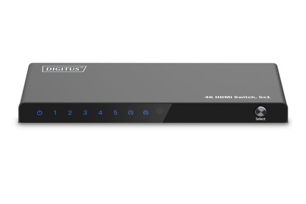 Digitus DS-55332, HDMI, Micro-USB, Metall, Sort, 18 Gbit/sek, Status