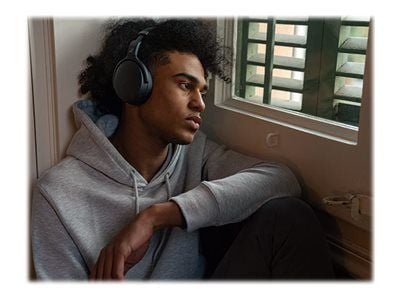 Sennheiser HD 450BT - Hodetelefoner med mikrofon - full størrelse - Bluetooth - trådløs - aktiv støydemping - svart