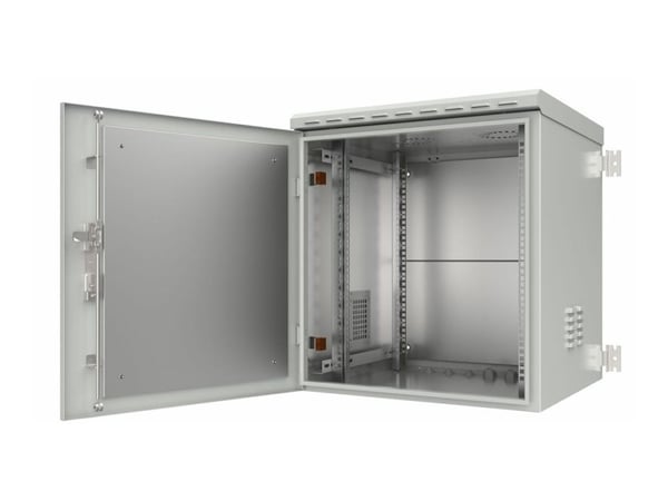 Lanview by Logon - Rack skap - 60 x 60 - veggmonterbar - hvit, RAL 7035 - 12U - 19"