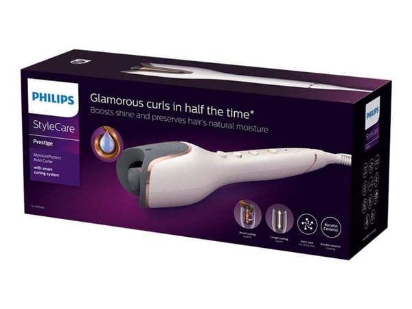 Philips StyleCare Prestige BHB878/00 MoistureProtect Auto Curler, Kiharruspuikko, Lämmin, Kaikille hiuksille, 170 °C, 210 °C, 30 s