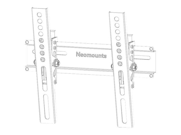 Neomounts WL35-350BL12 - Monteringssett (veggmontering) - for flatpanel - låsbar - svart - skjermstørrelse: 24"-55"