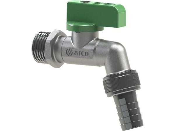 Arco NANO tappeventil, antikalk, 1/2GZ x 3/4GZ x 15, med endestykke for slange