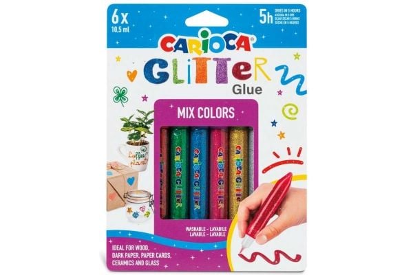 Glitterlim 10,5 ml multi 6-pack ass.