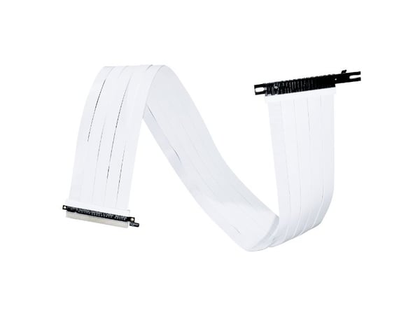 Lian Li PW-PCIV-4-90W - PCI Express x16-kabel - PCI Express 4.0 x16 (hunn) til PCI Express 4.0 x16 (hann) - 90 cm - riser - hvit