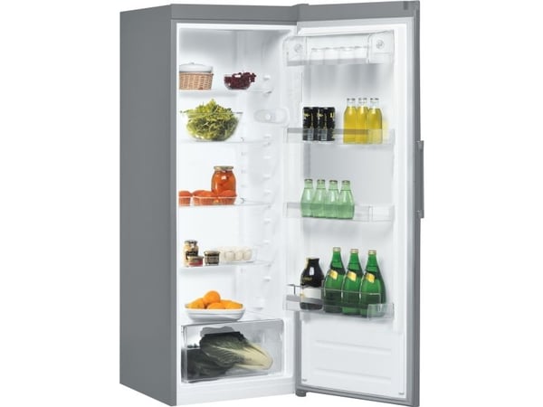 Indesit SI6 1 S - Kjøleskap - bredde: 59.5 cm - dybde: 64.5 cm - høyde: 167 cm - 323 liter - Klasse F - sølv