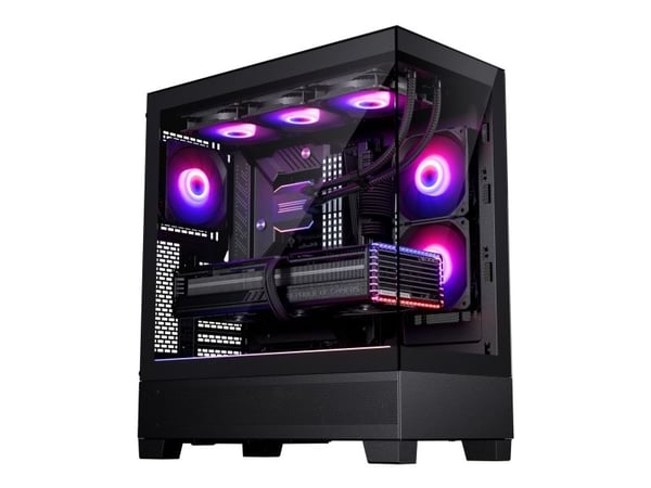 Phanteks XT View - Tower - utvidet ATX (E-ATX) - sidepanel med vindu (herdet glass) - ingen strømforsyning (ATX) - matt hvit - USB/lyd