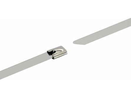 Schwaiger - Kabelfestebånd - stainless steel - 40 cm - sølv (en pakke 10)