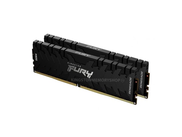 Kingston FURY Renegade - DDR4 - sett - 32 GB: 2 x 16 GB - DIMM 288-pin - 3600 MT/s / PC4-28800 - CL16 - 1.35 V - ikke-bufret - ikke-ECC - svart