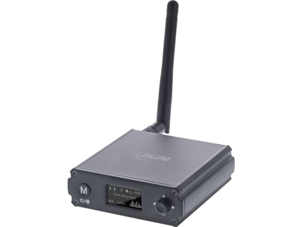 InLine 99209M, USB, AAC, LDAC, SBC, 30 m, 0,02 %, Qualcomm QCC5125, aluminium