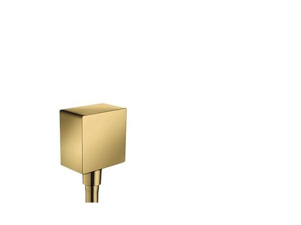 hansGrohe FixFit Square slangeudtag, poleret guld-optik