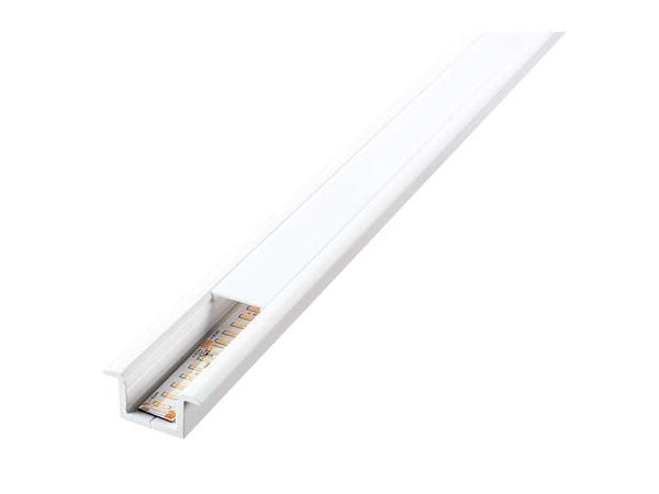 SG ARMATUREN StripLine 1,8m Hvid profil indbygget