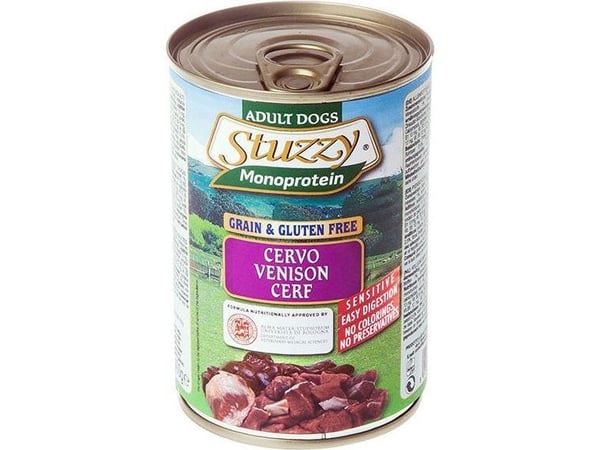 STUZZY Monoprotein Venison - våtfoder för hundar - 400 g